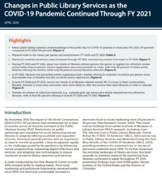 [미국] 코로나19 2년차 도서관 서비스에 대한 IMLS의 새로운 연구 보고서
